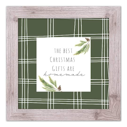 Designs Direct 16" x 16" Homemade Gifts Western White Framed Print